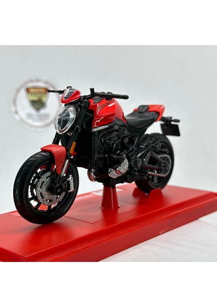 Ducati Monster 1:18 Diecast Maket Motor – Lisanslı Metal Model Motosiklet