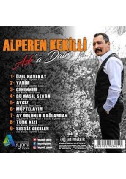 Alperen Kekilli- Aşka Dair – CD – 2018 fırsatları