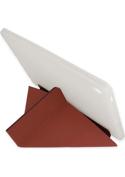 More-Tr Newface Samsung Galaxy P610 Tab S6 Lite 10.4 Kılıf Kalemlikli Mars Tablet Kılıfı - Mor fiyatları