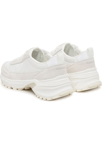 Kadın Süet Garnili Kalın Tabanlı Sneaker - Krem modelleri