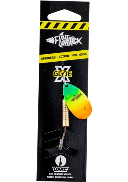 Döner Kaşık - Fishack Glidex - Gökkuşağı - 7g - No:3 - Alabalık/turna/levrek Olta Kaşığı modelleri