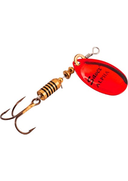 Alabalık Turna Döner Olta Kaşığı- Alpha - Platium Kırmızı - No:2