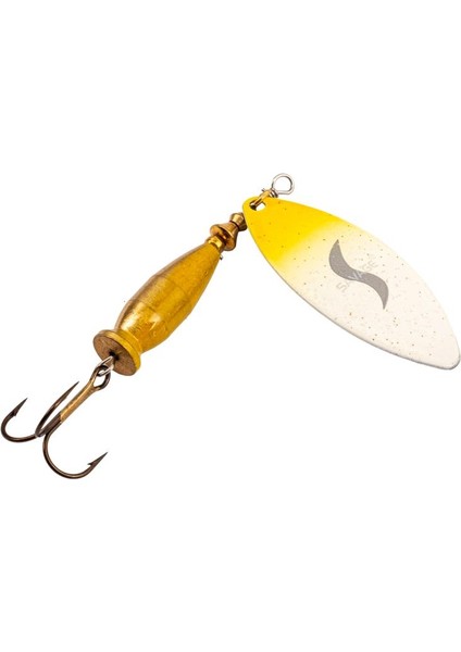 Turna Levrek Alabalık Döner Olta Kaşık - Alp Long - Sarı/beyaz - NO:2/16GR