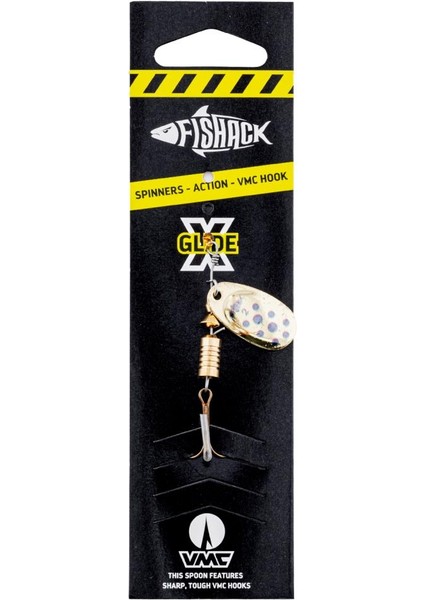 Döner Kaşık - Fishack Glidex - Golden Blue - 5g - No:2 - Alabalık/turna/levrek Olta Kaşığı modelleri