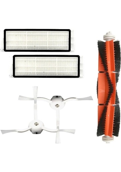 Xiaomi Mi Robot Vakum 2 Roborock S50 S51 S5 Hepa Filtre + Yan Fırça Ana Fırça Için Toz Kutusu SET-(5775)