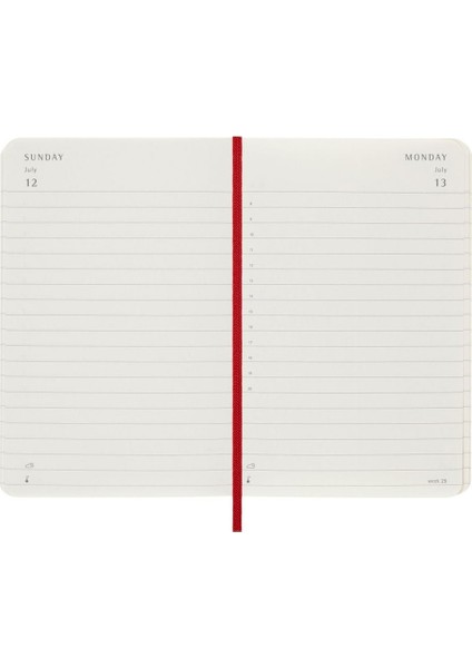 2026 12 Ay Günlük Ajanda Cep Boy 9X14 Cm. Yumuşak Kapak Kızıl Kırmızı indirimleri