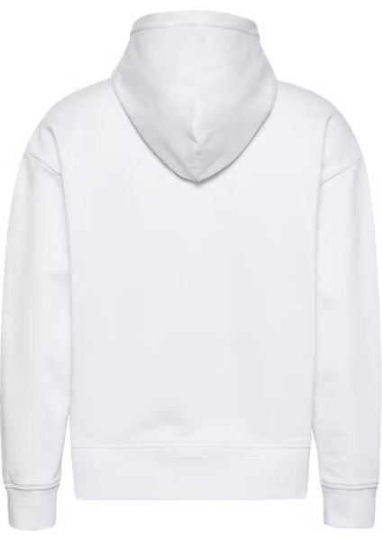 Erkek Regular Fit Yazı Baskılı Kapüşonlu Sweatshirt - Beyaz fiyatları