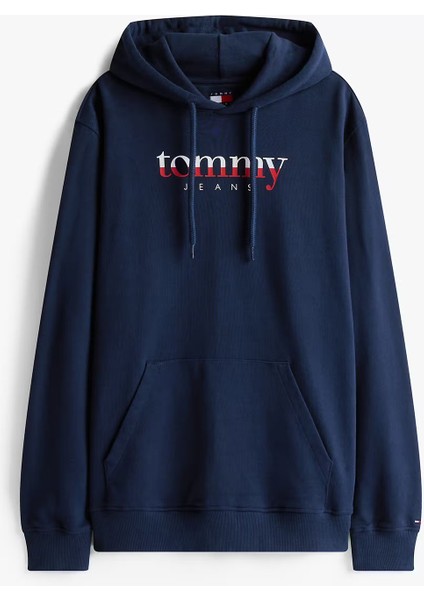 Erkek Linear Logo Hoodie Sweatshirt - Lacivert fiyatları