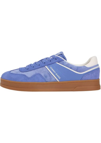 Kadın The Greenwich Kontrast Detaylı Süet Kort Sneaker - Mavi fiyatları