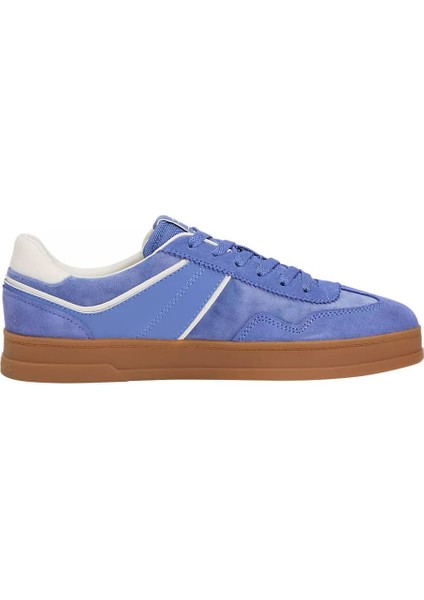 Kadın The Greenwich Kontrast Detaylı Süet Kort Sneaker - Mavi modelleri
