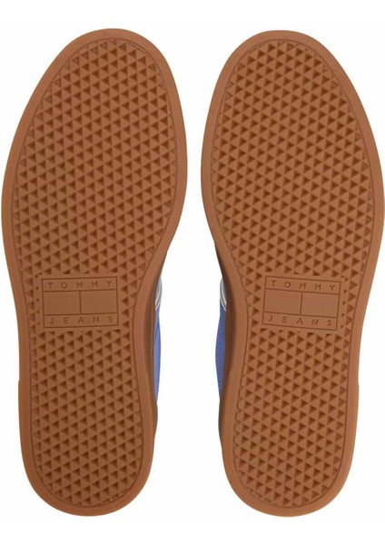 Kadın The Greenwich Kontrast Detaylı Süet Kort Sneaker - Mavi