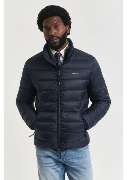 Erkek Regular Fit Dik Yaka Kapitoneli Şişme Mont - Lacivert modelleri