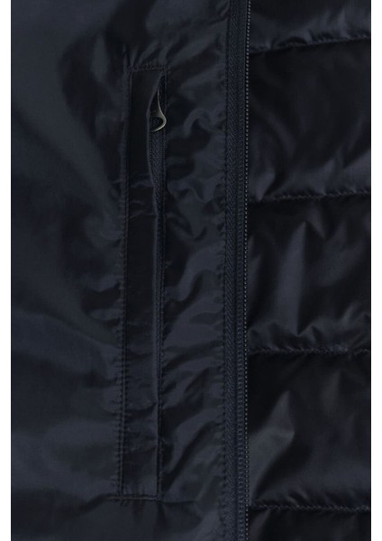 Erkek Regular Fit Dik Yaka Kapitoneli Şişme Mont - Lacivert