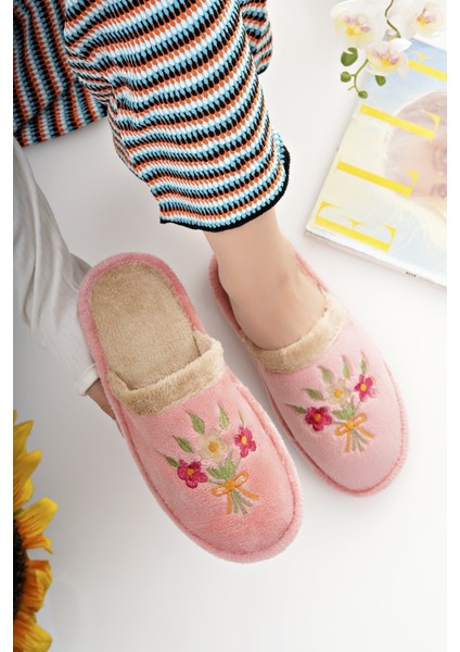 Kadın Ev Terliği Peluş Yıkanabilir Içi Yünlü Kürklü Terlik Misafir Çeyiz Bohça Gelin Terliği fırsatları