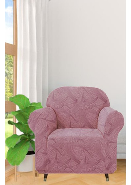 Jakarli Sahra Desen Tek Kişilik Koltuk Örtüsü, Berjer Kılıfı, Lastikli 1 Adet