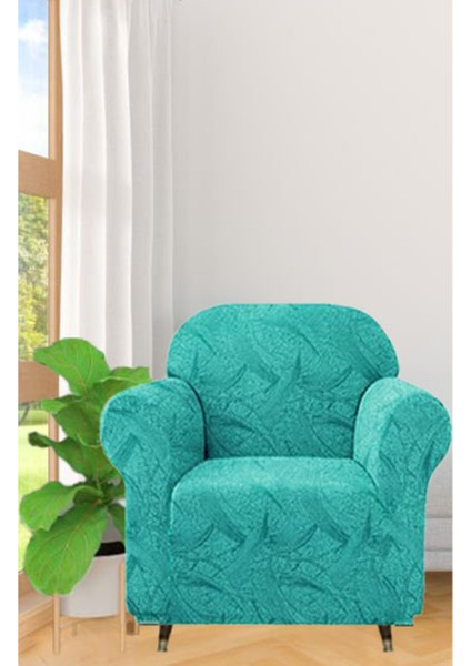 Jakarli Sahra Desen Tek Kişilik Koltuk Örtüsü, Berjer Kılıfı, Lastikli 1 Adet