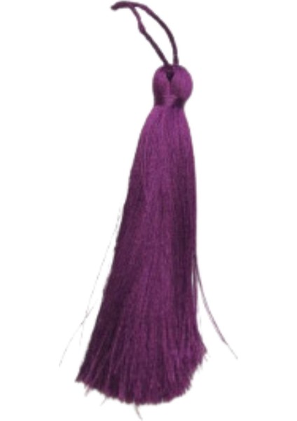 Püskül Tekli 5 cm 1 Adet Mürdüm