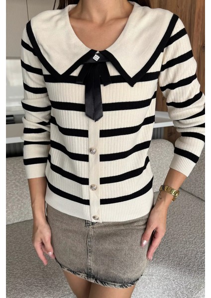 Fiyonklu Sahte Düğmeli Triko Bluz (S,m,l Uyumludur) P-00018216 fiyatları