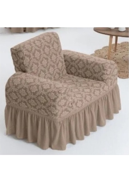 Şal Desen Jakarli Tek Kişilik Koltuk Örtüsü ,berjer Kılıfı Etekli (1 Adet) fiyatları