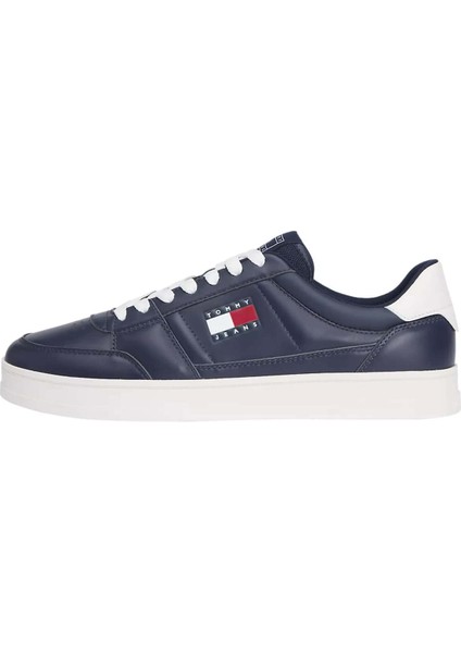 Erkek The Greenwich Logo Patch'li Kort Sneaker - Lacivert fiyatları