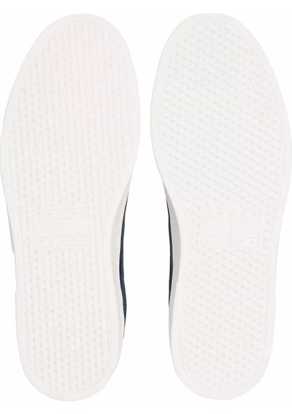 Erkek The Greenwich Logo Patch'li Kort Sneaker - Lacivert