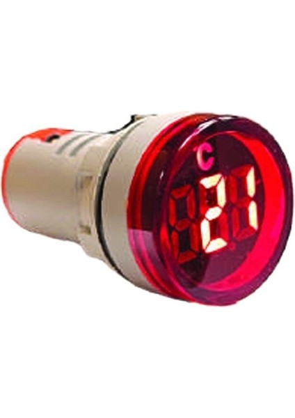 22MM Dijital Termometre -20' / +199 1m Kablolu Kırmızı