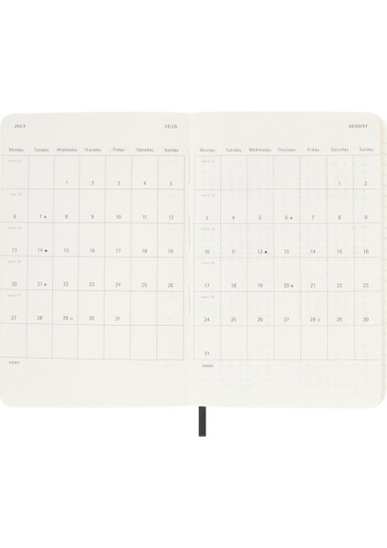 2026 12 Ay Günlük Ajanda Cep Boy 9X14 Cm. Yumuşak Kapak Siyah fırsatları