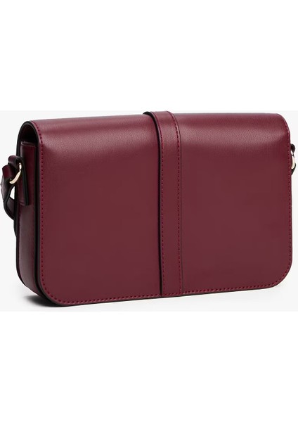 Kadın Th Lıbre Kapaklı Çapraz Askılı Çanta - Bordo modelleri
