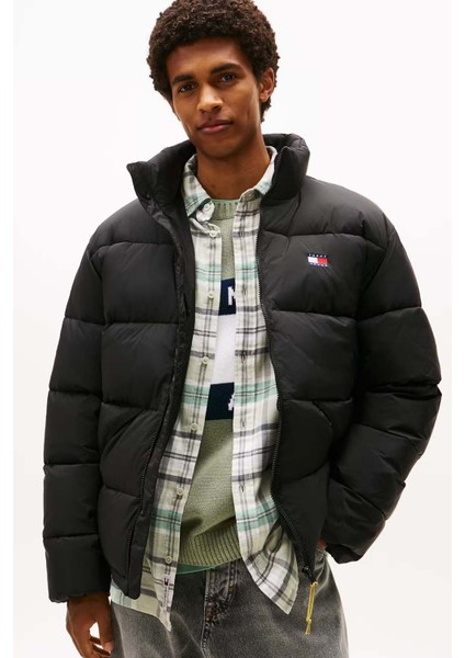 Erkek Tjm Vail Puffer Mont - Siyah