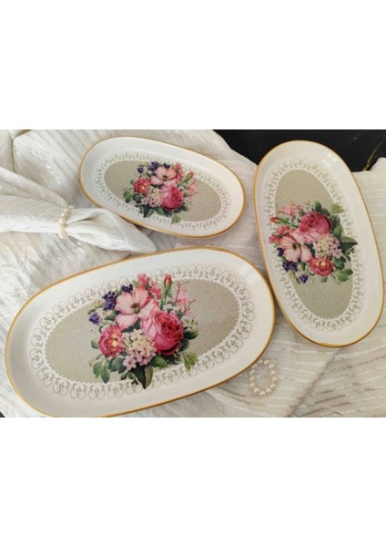 Glorya Gri 3 Lü Kayık