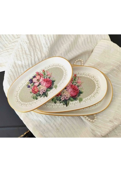 Glorya Gri 3 Lü Kayık modelleri