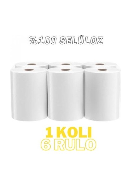 Hareketli Kağıt Havlu Peçete Çift Katlı 21 cm 6 Rulo Fotoselli Havlu 6 Rulo