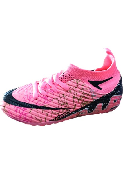 La Liga H565 Çocuk Çoraplı Halı Saha Ayakkabısı Pembe - Siyah