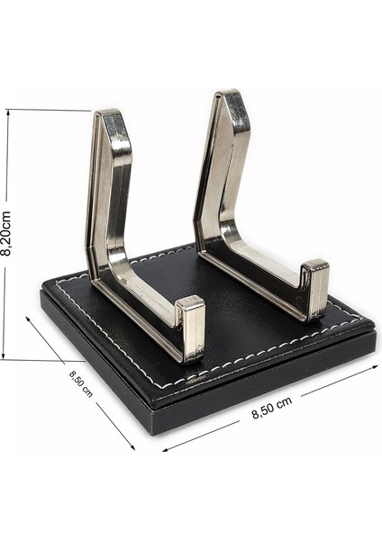 PR4286 Ahşap-Deri Tabanlı Lüks Ofis Masaüstü Telefon Standı modelleri