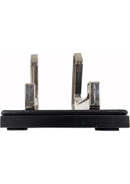 PR4286 Ahşap-Deri Tabanlı Lüks Ofis Masaüstü Telefon Standı