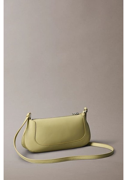 Kadın Metal Aksesuarlı Baget Çapraz Omuz Çanta - Yeşil fiyatları