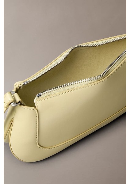 Kadın Metal Aksesuarlı Baget Çapraz Omuz Çanta - Yeşil modelleri