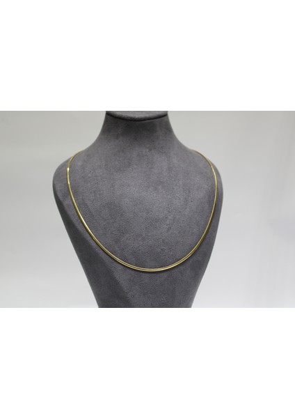 14 Ayar Altın Balık Sırtı Kolye