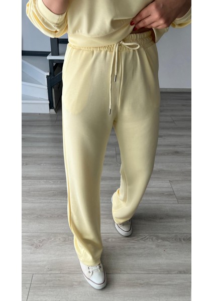 Sarı Modal Sweat-Pantolon Takım indirimleri