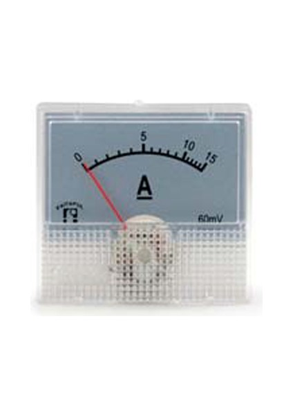 Ampermetre 48X45MM (Ekran 44X25MM) 15A Dc