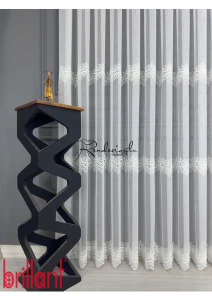 Tül Perde Brillant Marka Bambu Zemin Albert Desen