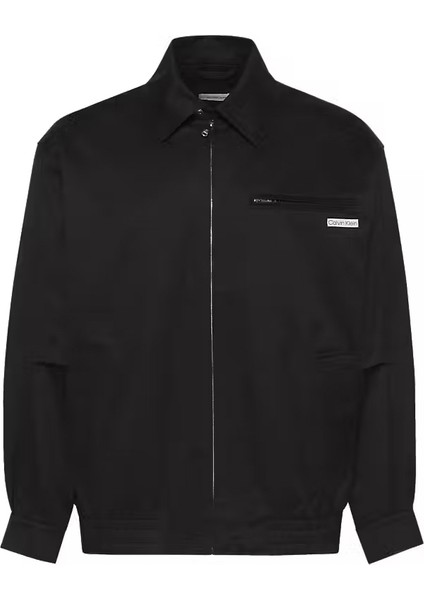 Erkek Regular Fit Gömlek Yaka Ceket - Siyah