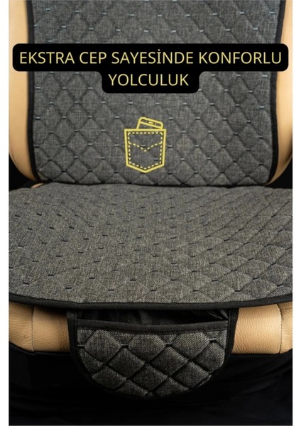 Mercedes x Class 2017 ve Sonrasıterletmez Kaymaz Keten Oto Minder Kılıf Komple Set ( 7 Parça ) Füme modelleri