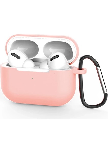 Ally Apple Airpods Pro Ince Slim Silikon KILIF+ANAHTARLIK-(5775)