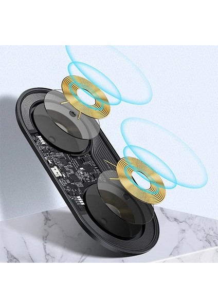Baseus Simple 2in1 Kablosuz Wireless Şarj 18W IPHONES+IPODS-(5775) fırsatları
