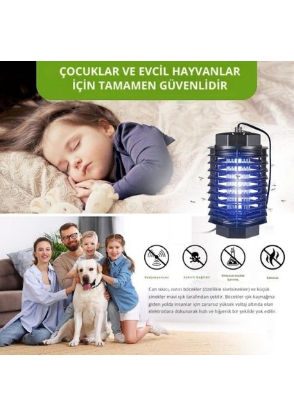 Böcek Kapanı/ Uçan Böcekleri Yok Eder / Sinek / Sivrisinek / Güve/ Prize Takılır / Alan 80M²