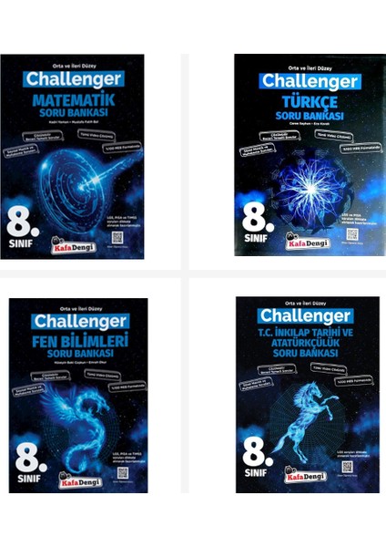 Kafa Dengi 8. Sınıf Challenger Tüm Dersler Soru Bankası Seti 4 Ki