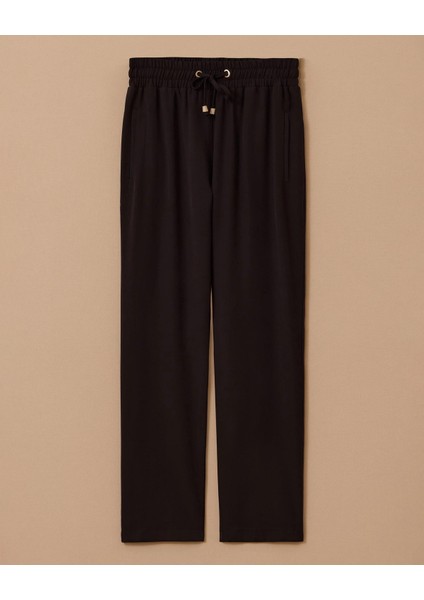 SCL Bilek Boy Bağcıklı Pantolon 10002521011023 Siyah