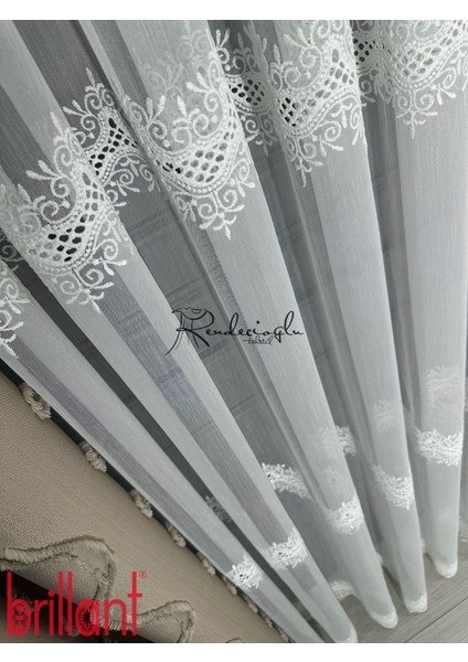 Tül Perde Brillant Marka Bambu Zemin Albert Desen indirimleri