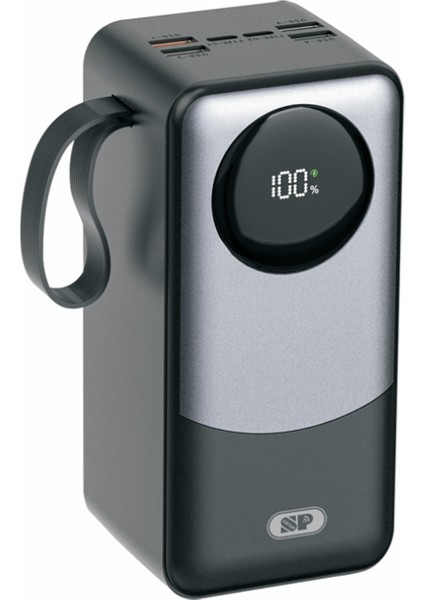 50.000 Mah Hızlı Şarj 22.5W Powerbank 4xusb 2xtype-C Kendinden Kablolu Powerbank Dijital Göstergeli fırsatları